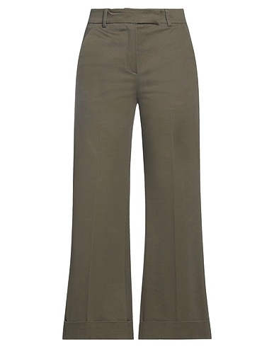 BLACK LABEL Casual trouser Military green 97% Cotton, 3% Elastane