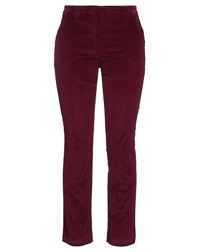TRUE ROYAL Casual trouser Plum 98% Cotton, 2% Elastane