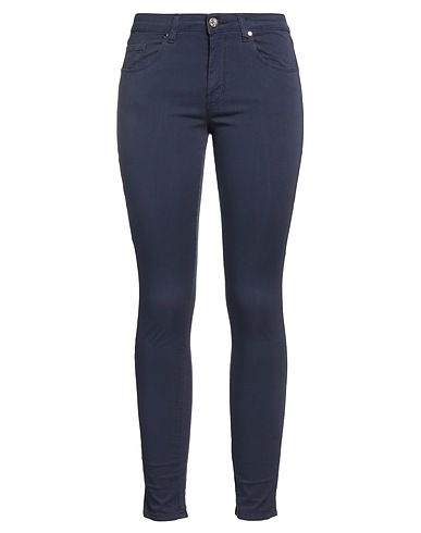 BB JEANS LONDON Casual trouser Navy blue 97% Cotton, 3% Elastane