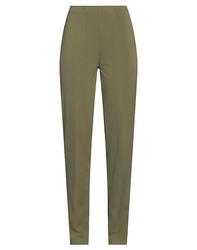 BOUTIQUE de la FEMME Casual trouser Military green 96% Polyester, 4% Elastane