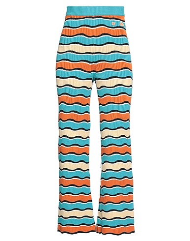 87 AVRIL 90 Casual trouser Azure 100% Cotton