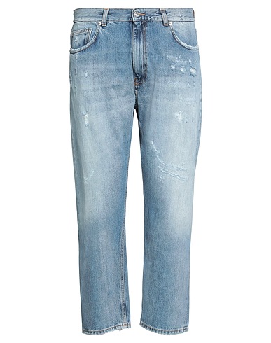 GRIFONI Denim trousers Blue 100% Cotton