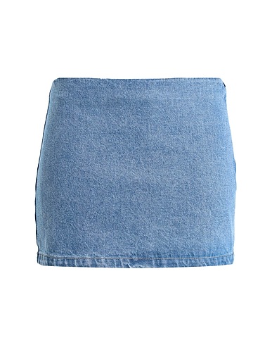 EDITED Denim skirt Blue 63% Organic cotton, 37% Cotton