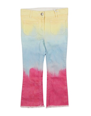 STELLA McCARTNEY KIDS Denim trousers Yellow 98% Cotton, 2% Elastane