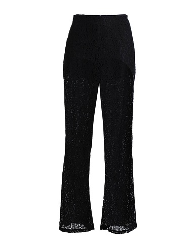 EDITED Casual trouser Black 60% Polyamide, 35% Cotton, 5% Viscose