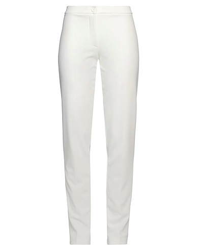 MIRELLA MATTEINI Pantalone Bianco 95% Poliestere, 5% Elastan