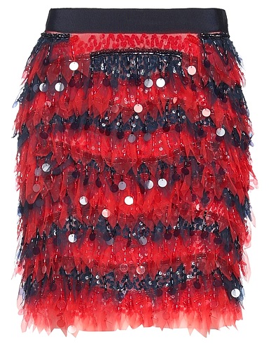 ELISABETTA FRANCHI Minigonna Blu notte 70% Cotone, 23% Poliestere, 7% Altre Fibre, Poliammide, Elastan
