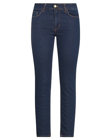 MERCI ITALIA Denim trousers Blue 99% Cotton, 1% Elastane