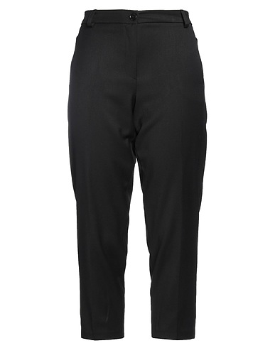 MIRELLA MATTEINI Casual pants Black 62% Polyester, 35% Viscose, 3% Elastane