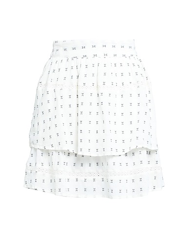 VILA Mini skirt Ivory 92% Cotton, 8% Polyester