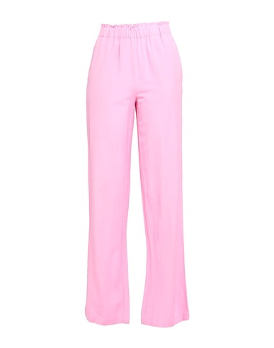VILA Pantalone Rosa 50% Viscosa, 40% Cotone, 10% Lino