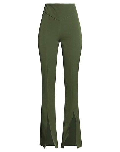 ACTUALEE Pantalone Verde militare 95% Poliestere, 5% Elastan