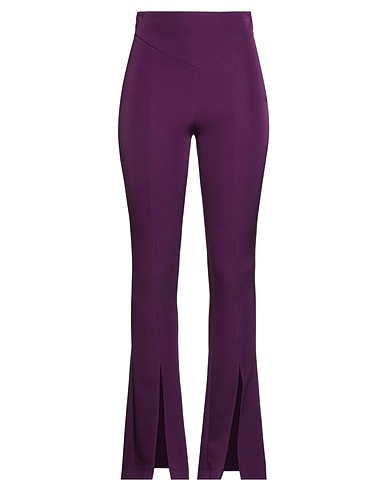 ACTUALEE Casual pants Plum 95% Polyester, 5% Elastane