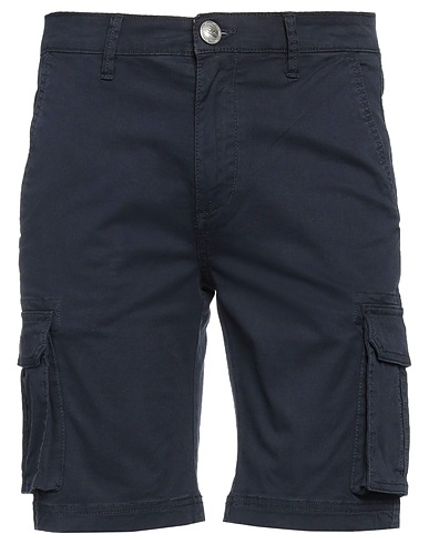 HERMITAGE Shorts & Bermuda Midnight blue 98% Cotton, 2% Elastane