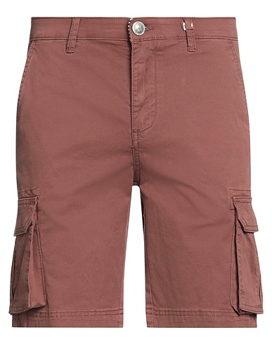 HERMITAGE Shorts & Bermuda Marrone 98% Cotone, 2% Elastan