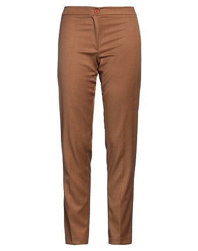 MIRELLA MATTEINI Pantalone Cammello 62% Poliestere, 35% Viscosa, 3% Elastan