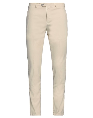 BE ABLE Casual pants Cream 98% Cotton, 2% Elastane
