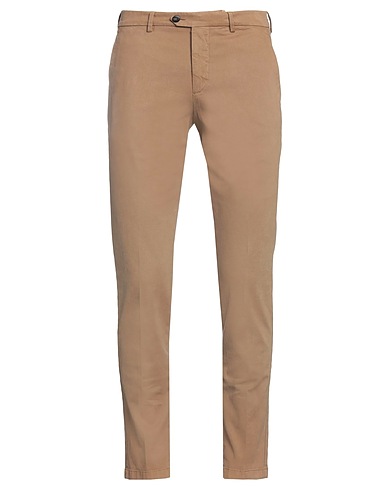 BE ABLE Casual trouser Khaki 98% Cotton, 2% Elastane