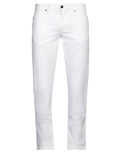 RE_HASH Pantaloni jeans Bianco 98% Cotone, 2% Elastan