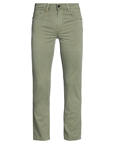 RE_HASH Casual trouser Sage green 98% Cotton, 2% Elastane
