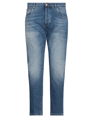 OFFICINA 36 Denim pants Blue 99% Cotton, 1% Elastane