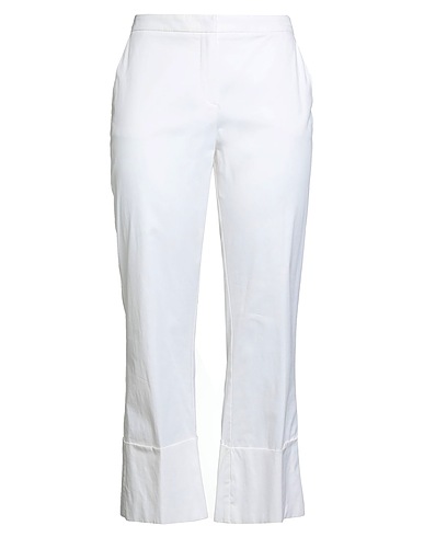 BEATRICE .B Pantalone Bianco 95% Cotone, 5% Elastan