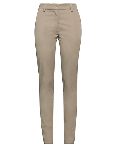 L.V..N. Casual pants Khaki 97% Cotton, 3% Lycra®