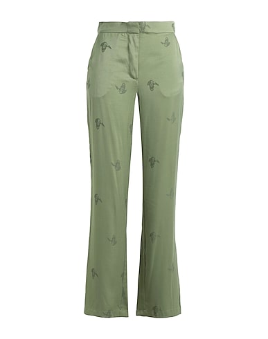 VILA Casual trouser Sage green 60% Polyester, 40% Viscose