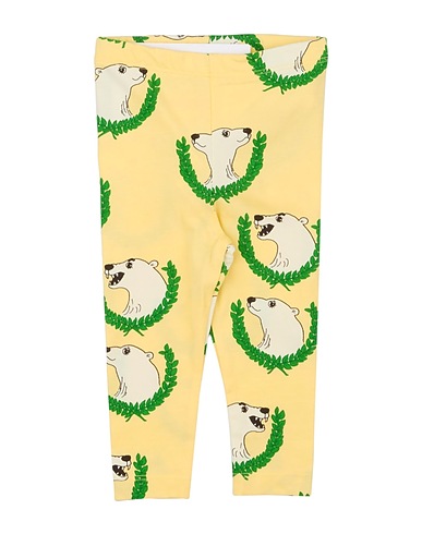 MINI RODINI レギンス イエロー オーガニックコットン 95% / ポリウレタン 5%