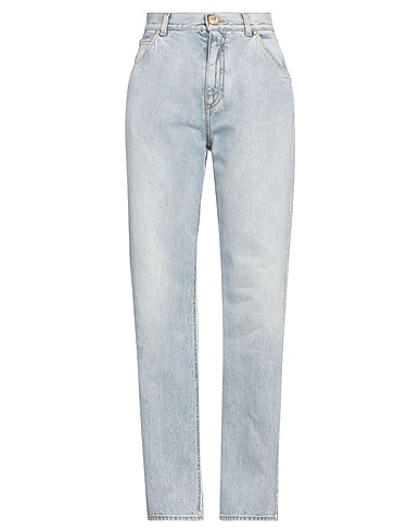BALMAIN Denim pants Blue 100% Cotton