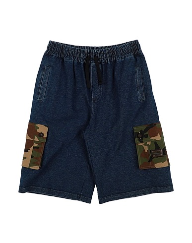 DOLCE&GABBANA Shorts & Bermuda Blue 95% Cotton, 5% Elastane