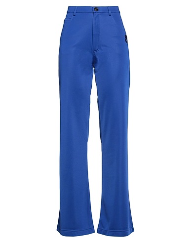 SEMICOUTURE Casual pants Bright blue 100% Polyester, Acetate