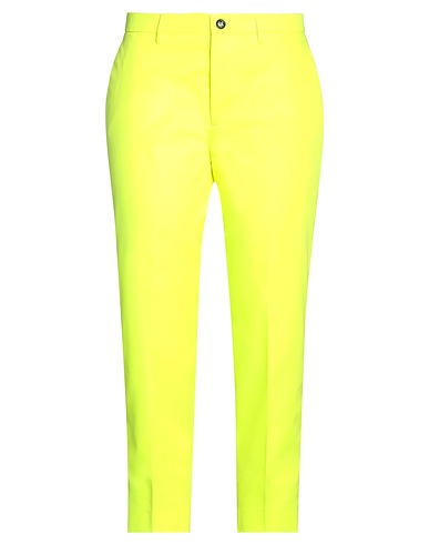 BERWICH Casual trouser Yellow 65% Polyester, 35% Cotton