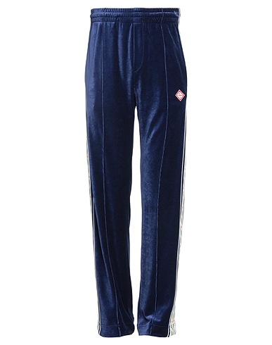CASABLANCA Casual trouser Navy blue 40% Cotton, 40% Modal, 20% Polyester