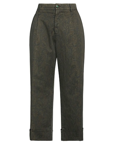 BERWICH Pantalone Verde militare 97% Cotone, 3% Elastan