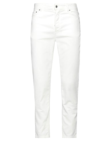 DEPARTMENT 5 Casual pants White 98% Cotton, 2% Elastane