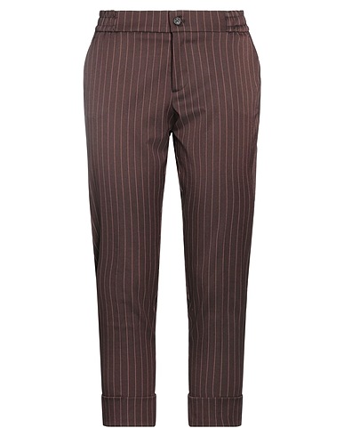 BERWICH Casual trouser Brown 82% Polyester, 16% Viscose, 2% Elastane