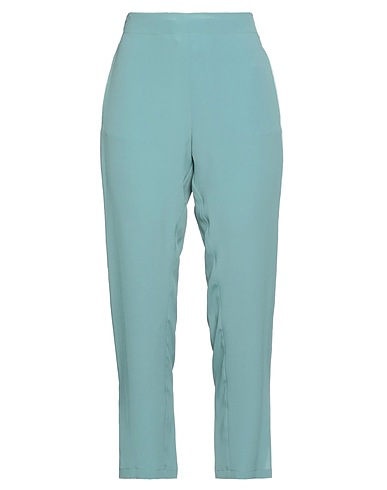 SEMICOUTURE Pantalone Verde salvia 69% Acetato, 31% Seta