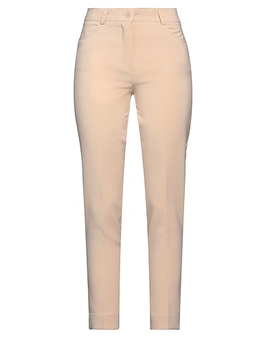 BOUTIQUE de la FEMME Casual trouser Beige 88% Polyester, 12% Elastane