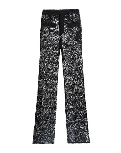 SAINT LAURENT Casual trouser Black 57% Viscose, 29% Cotton, 14% Polyamide