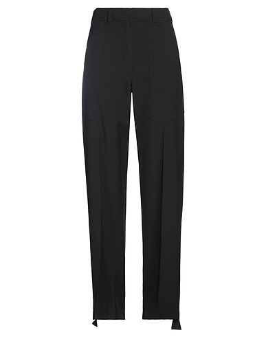 STELLA McCARTNEY Casual trouser Black 100% Wool, Cotton, Viscose