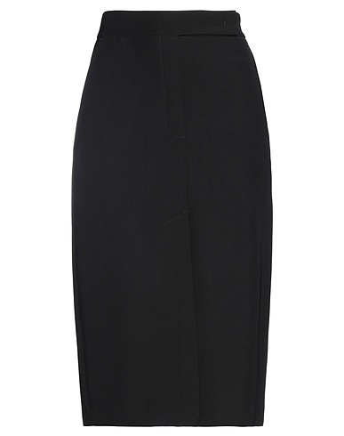 RUE DU BAC Midi skirt Black 70% Polyester, 25% Acetate, 5% Other Fibres