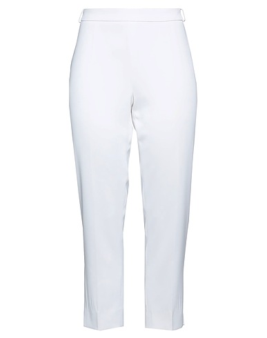 WEILL Casual trouser White 96% Polyester, 4% Polyurethane