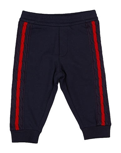 MONCLER Pantalone Blu notte 95% Cotone, 5% Elastan, Lana Vergine