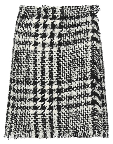 CHARLOTT Mini skirt Black 52% Acrylic, 22% Polyester, 17% Virgin Wool, 7% Wool, 2% Other Fibres