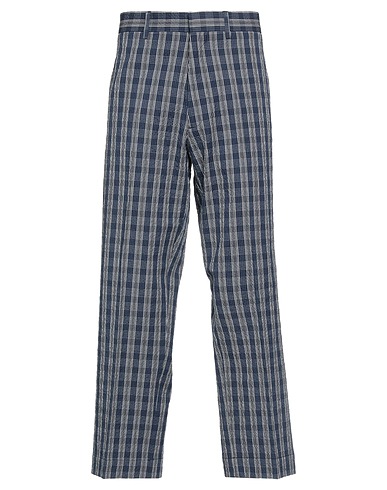 BERWICH Casual trouser Navy blue 97% Cotton, 3% Lyocell