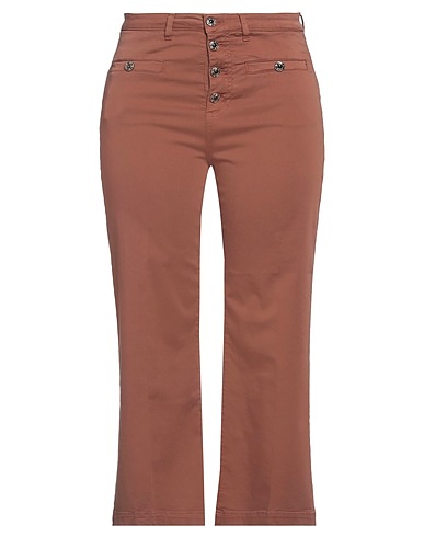 LIU •JO Casual trouser Brown 96% Cotton, 4% Elastane