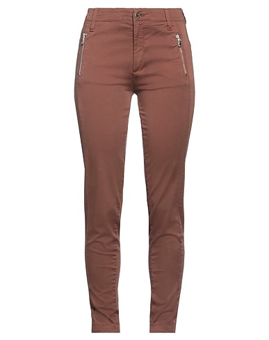 LIU •JO Pantalon Marron 96% Coton, 4% Élasthanne
