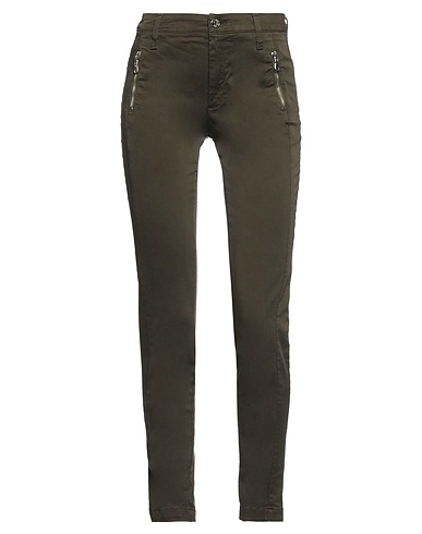 LIU •JO Casual pants Military green 96% Cotton, 4% Elastane
