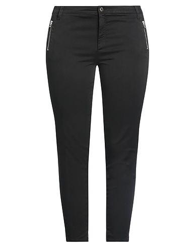 LIU •JO Casual trouser Black 96% Cotton, 4% Elastane